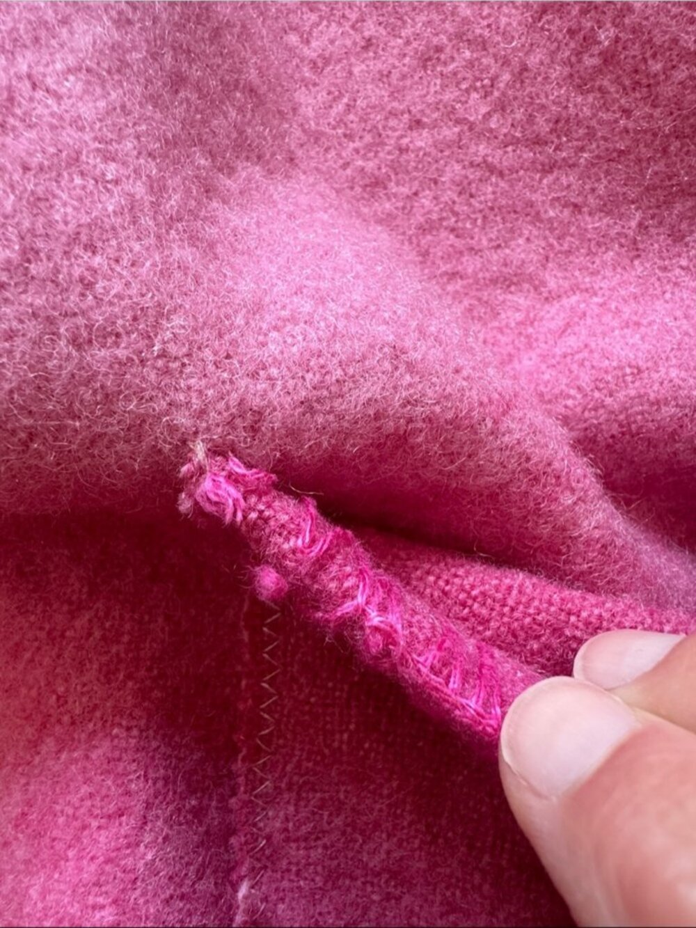 Pink Open Front Wool Jacket - Picture 4 of 7